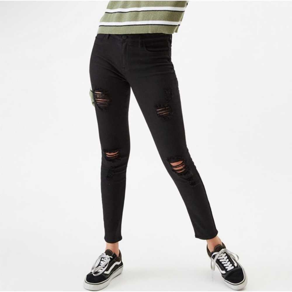 Pacsun Pacsun Black Ripped Skinny Jeans Leggings … - image 2