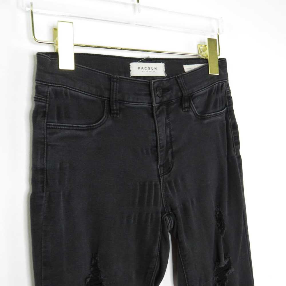 Pacsun Pacsun Black Ripped Skinny Jeans Leggings … - image 4