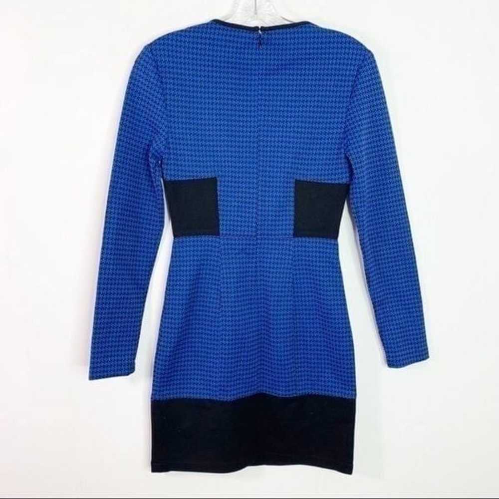 Tibi New York Blue & Black Houndstooth Dress size… - image 2