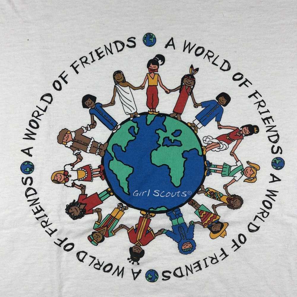 Vintage Vintage A World of Friends Shirt L Girl S… - image 2