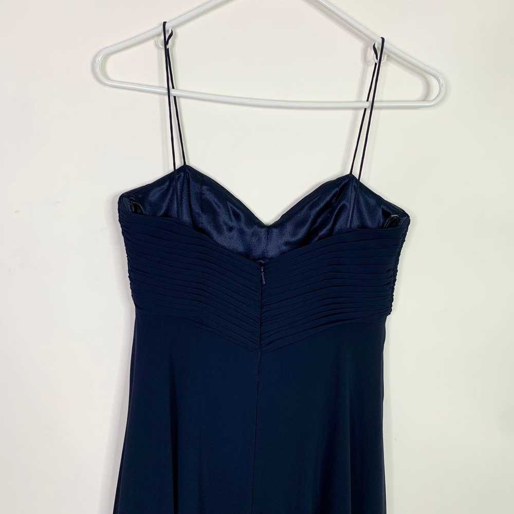Badgley Mischka Bridesmaids Dress Size 4 Blue Max… - image 10
