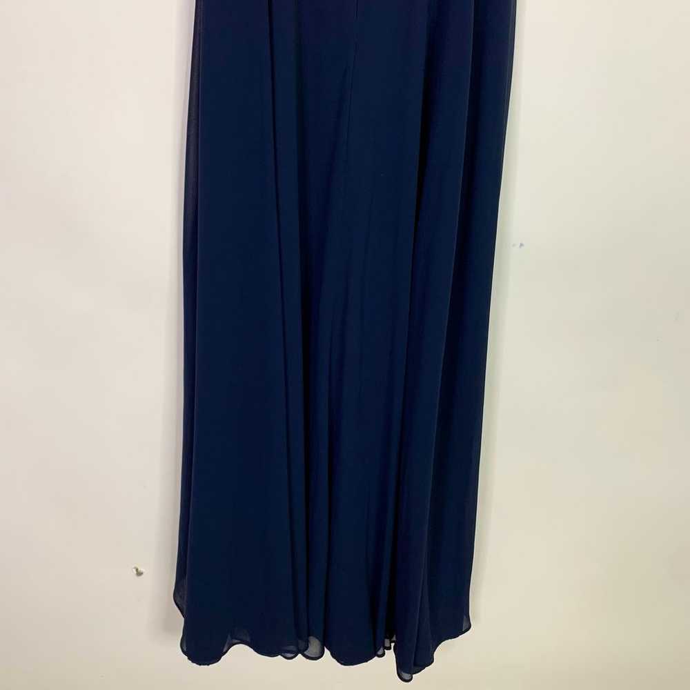 Badgley Mischka Bridesmaids Dress Size 4 Blue Max… - image 11