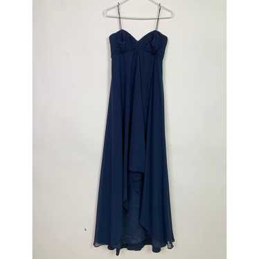 Badgley Mischka Bridesmaids Dress Size 4 Blue Max… - image 1