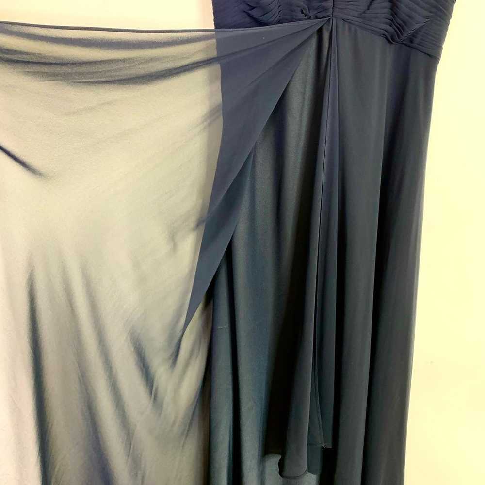Badgley Mischka Bridesmaids Dress Size 4 Blue Max… - image 6