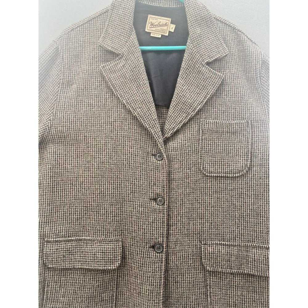 10/10 Vintage Woolrich XL Rugged WOMENS Brown Pla… - image 2