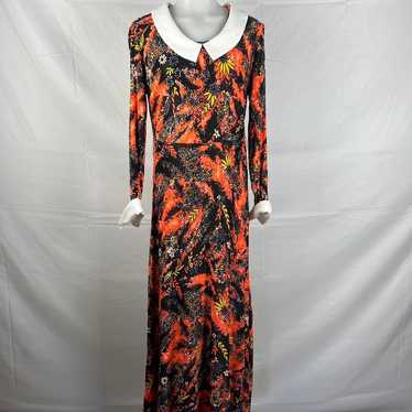 1960s70s Vintage Floral Print Dress