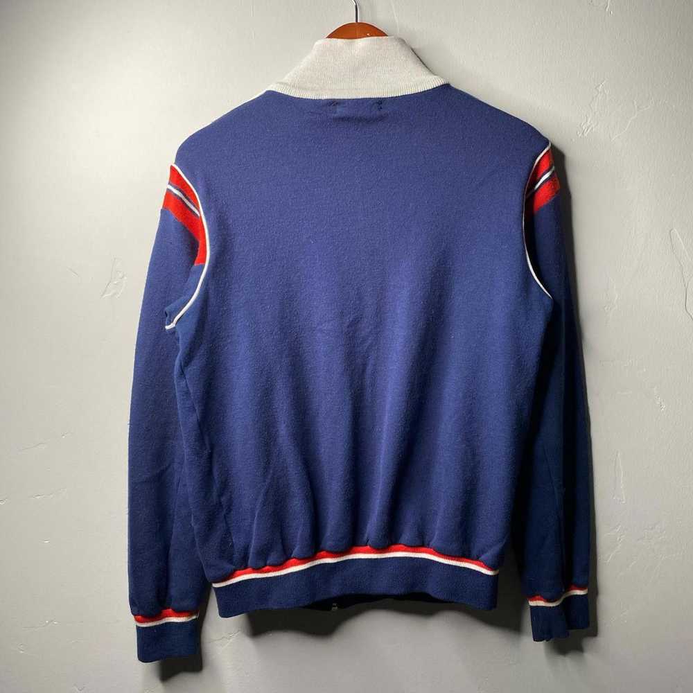 Vintage Vintage 70s Navy Sweater Size Small - image 2
