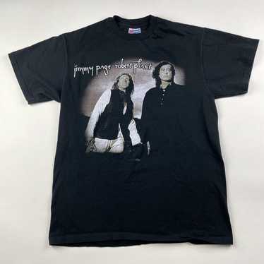 Hanes Vintage Jimmy Page Robert Plant T-Shirt Sz L