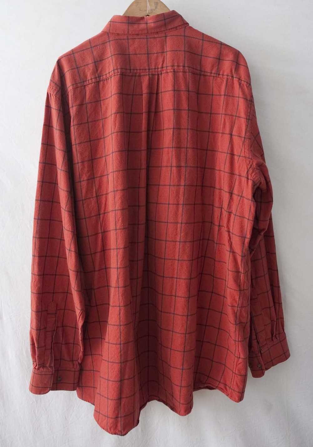 Viyella Viyella Shirt Orange Flannel Size 2XLT - image 2