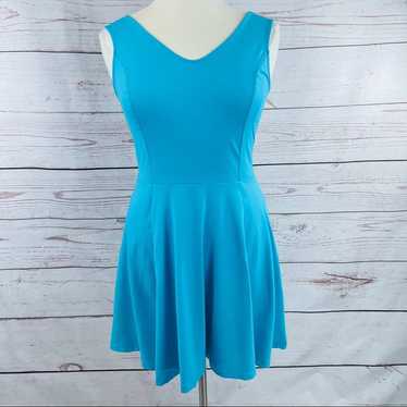 Cynthia Rowley turquoise fit and flare dress