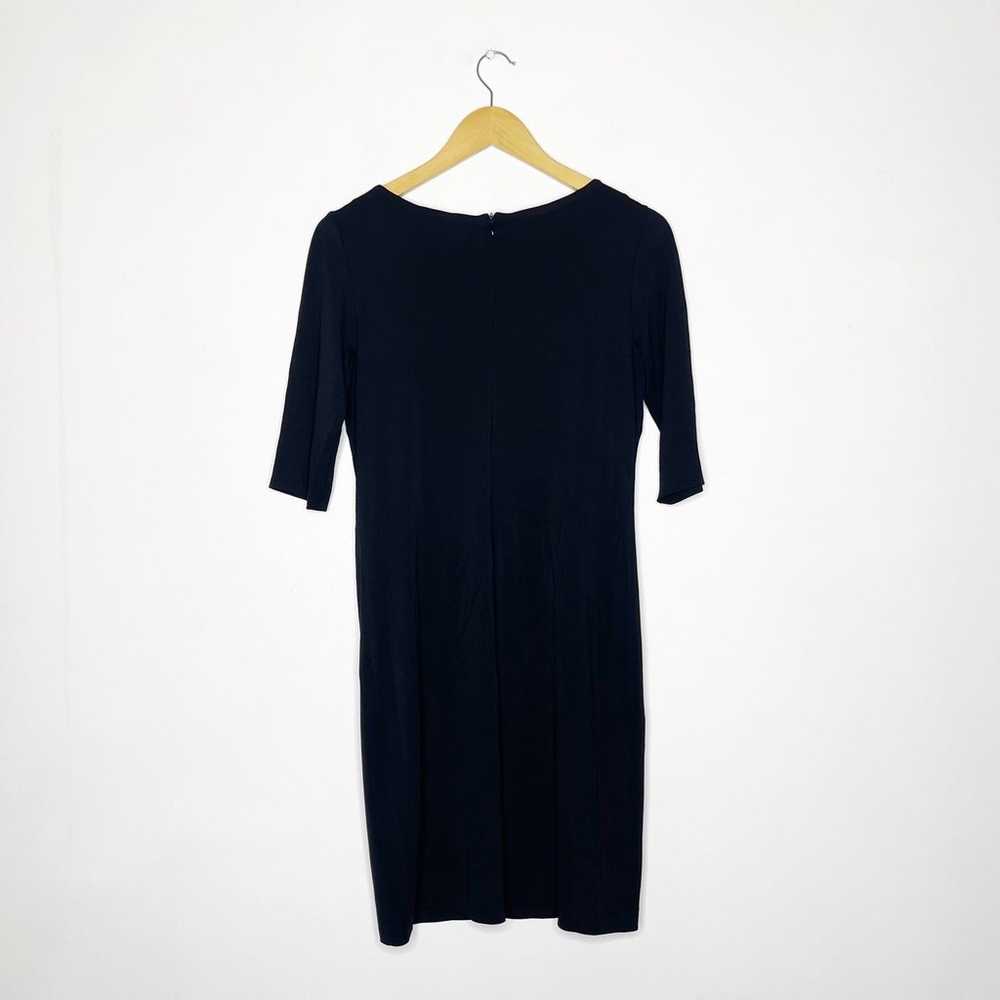 Vince. Black Elbow Sleeve MIDI Dress Size Small - image 2