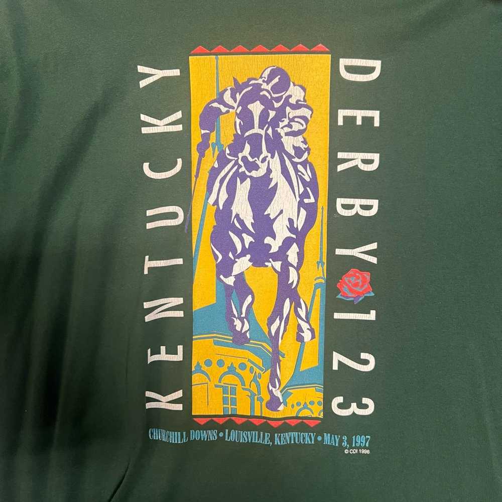 Jerzees Vintage 1997 Kentucky Derby T-shirt - image 2