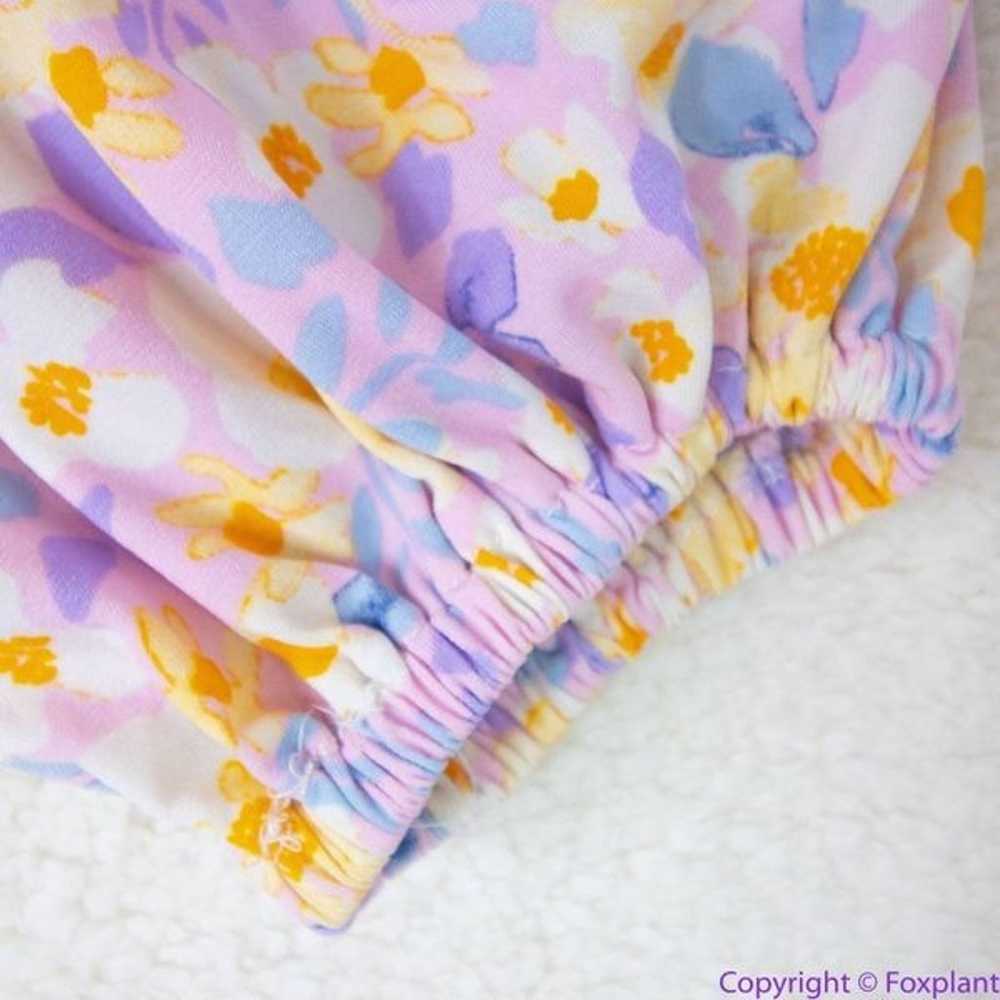 Eloquii Pastel Floral Print Tiered Maxi Dress, si… - image 6
