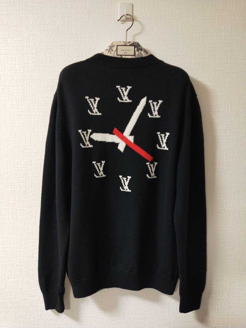 Louis Vuitton Intarsia Clock Logo Sweater - image 2