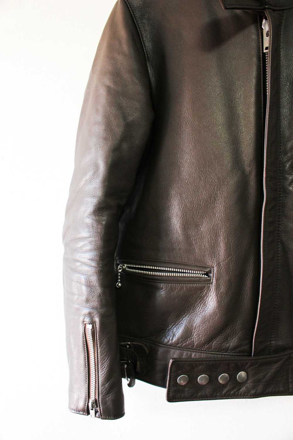 Undercover Last Drop FW08 Cafe Racer Leather Jack… - image 7