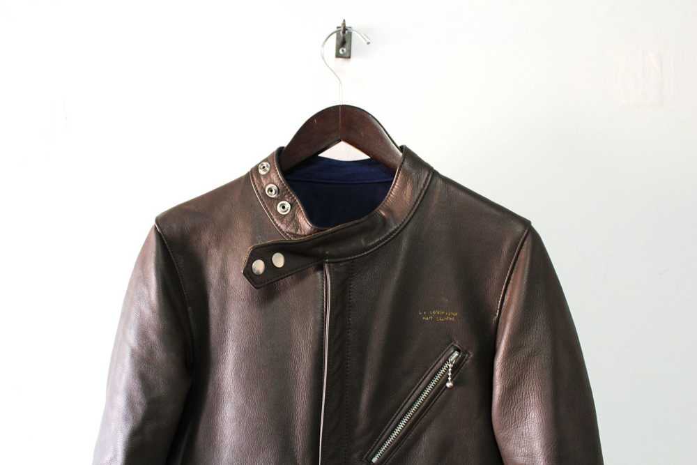 Undercover Last Drop FW08 Cafe Racer Leather Jack… - image 8