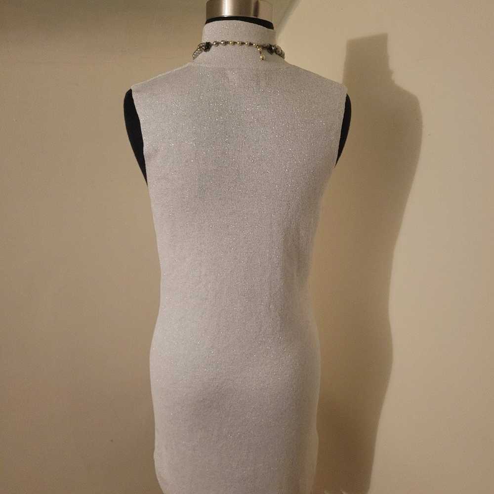 Rachel Zoe Silver Dress Size M - image 3