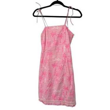 Lilly Pulitzer Pink Cabana Seashell Trim Dress