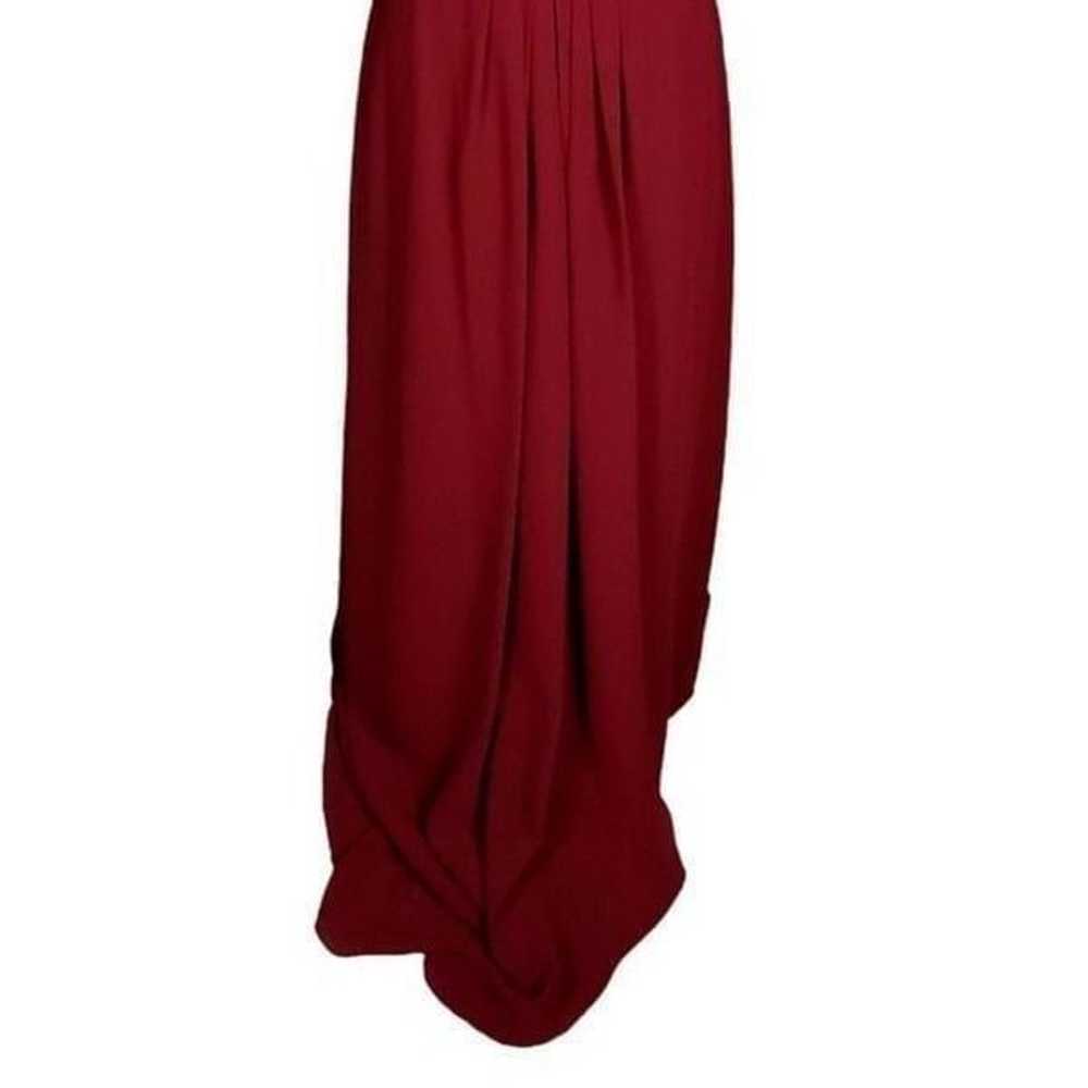 Jenny Packham Gown Size 10 Burgundy Rhinestones P… - image 4