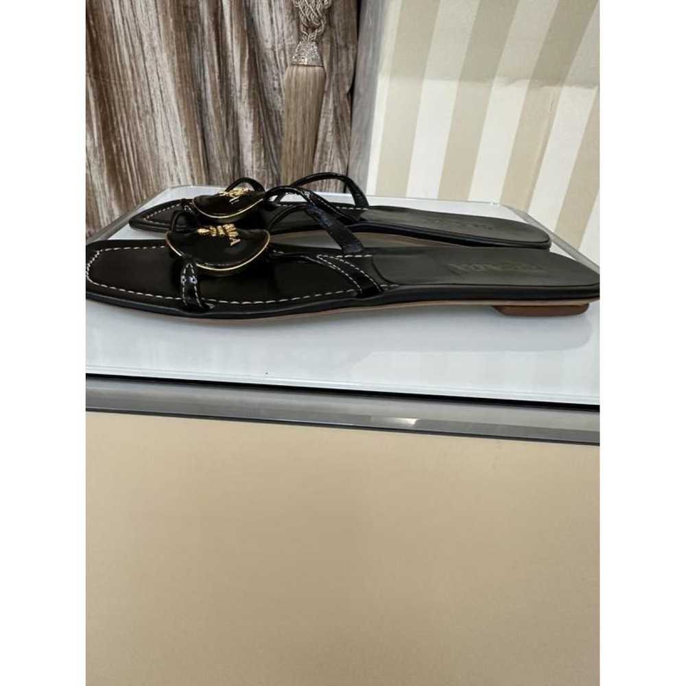 Prada Leather flip flops - image 2