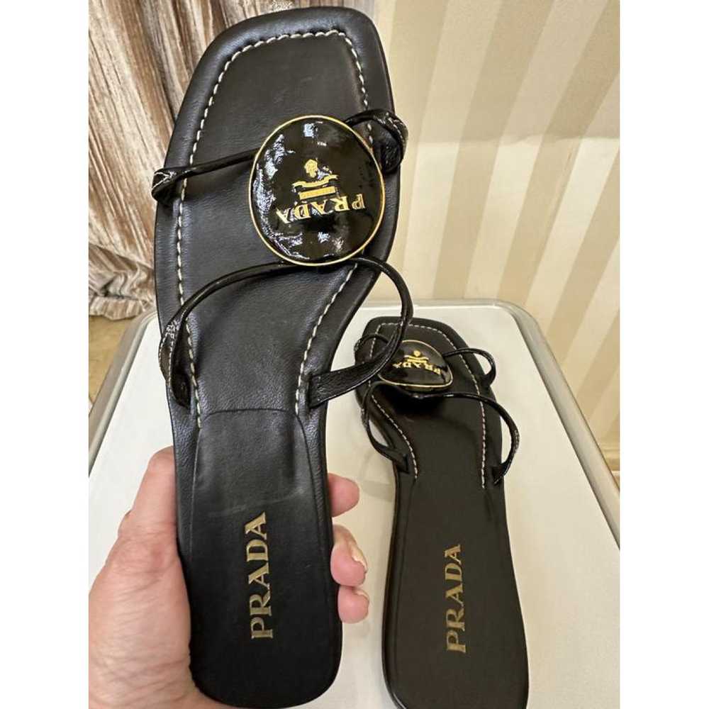 Prada Leather flip flops - image 4