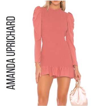 Amanda Uprichard Rhiannon Smocked Mini Dress Size 