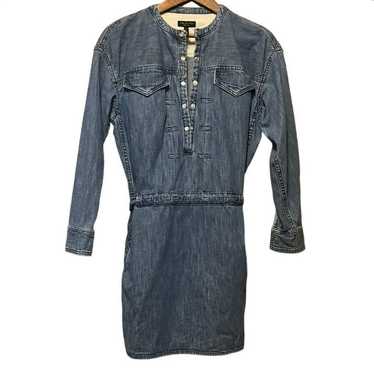 Rag & Bone Chest Pocket Denim Shirtdress - Blue - image 1