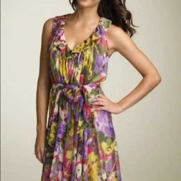 Suzi Chin for Maggy Boutique Floral Silk Dress