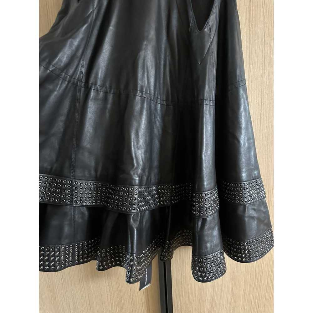 Alaïa Leather mid-length dress - image 3