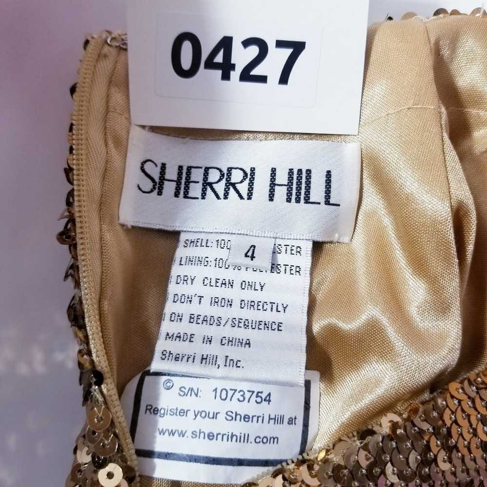Sherri Hill Gold Sequins Sexy Backless Cocktail P… - image 11