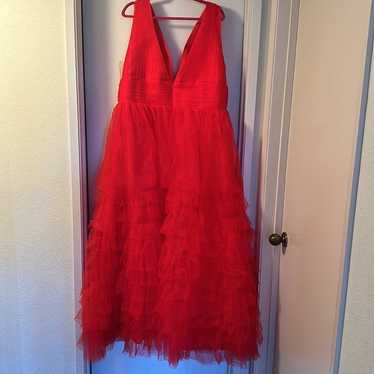 Red tulle dress - image 1