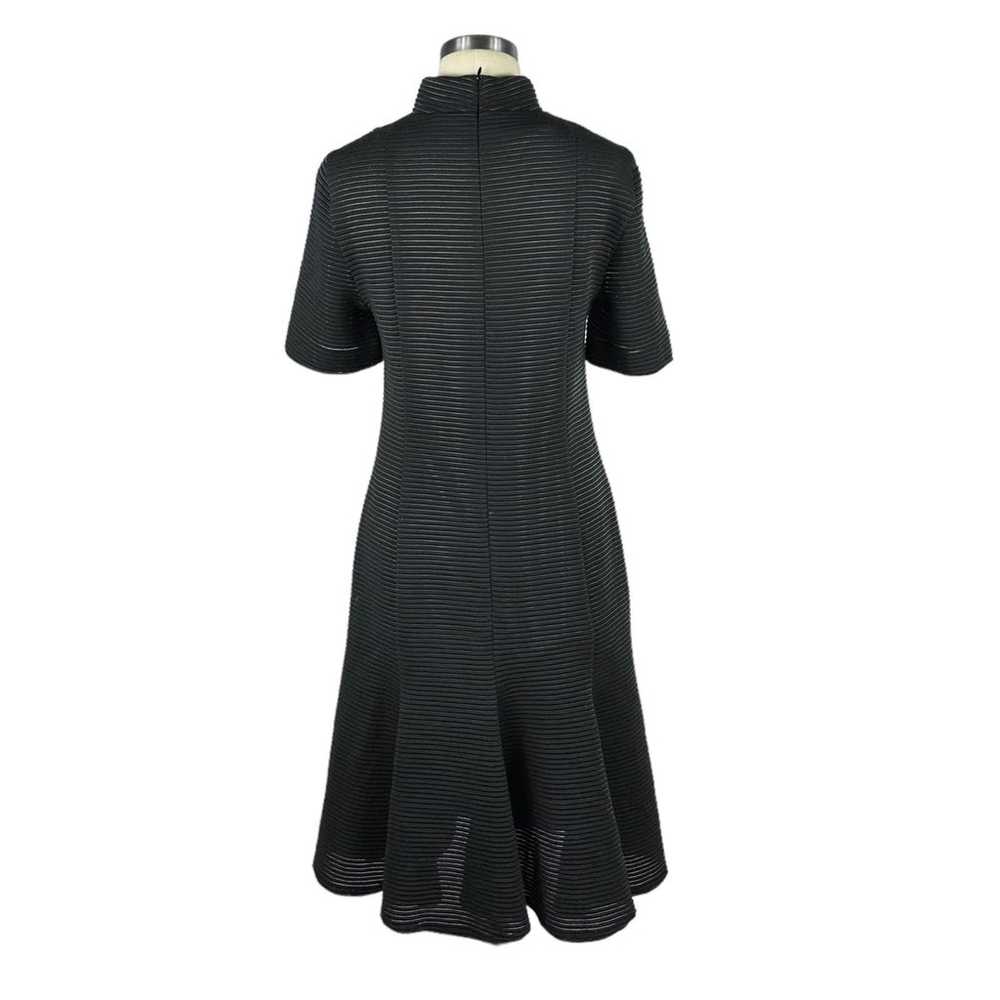 AKRIS PUNTO Black Textured Ribbed Short Sleeve Mo… - image 4
