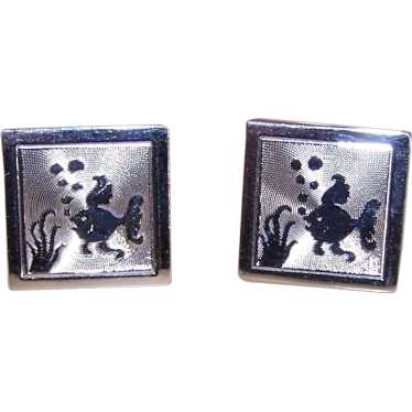 Kreisler Sterling Silver Cufflinks -  Goldfish Swi