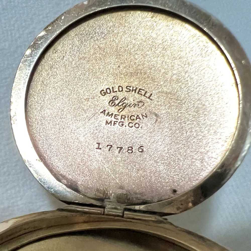 Rare! Elgin Gold Shell Tricolor Forget Me Not & S… - image 4