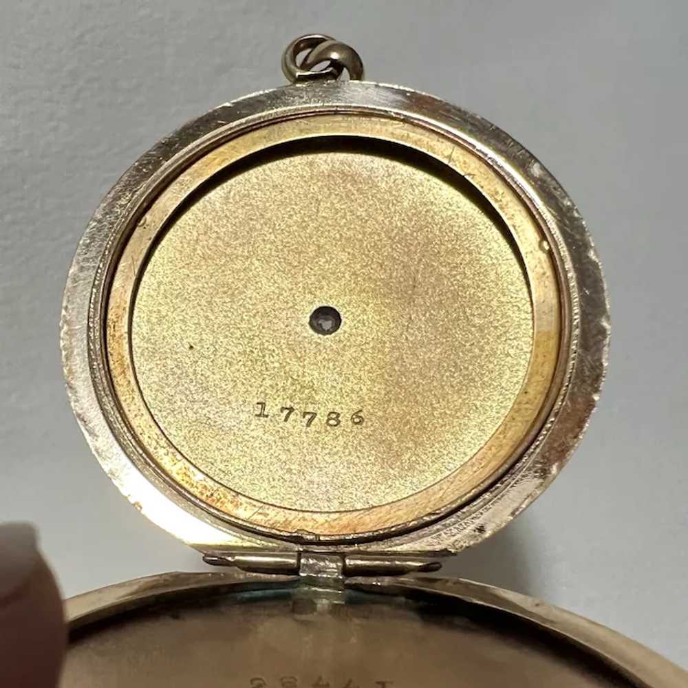 Rare! Elgin Gold Shell Tricolor Forget Me Not & S… - image 5
