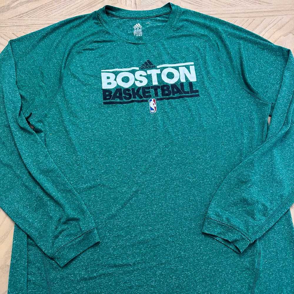 Adidas Boston Basketball Shirt Mens Green Celtics… - image 4
