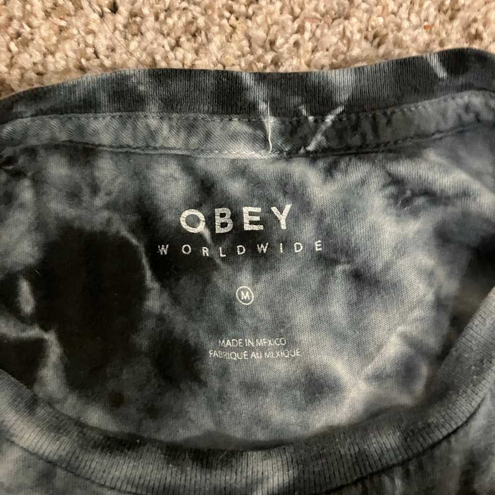 Obey Tie dye T shirt - image 3