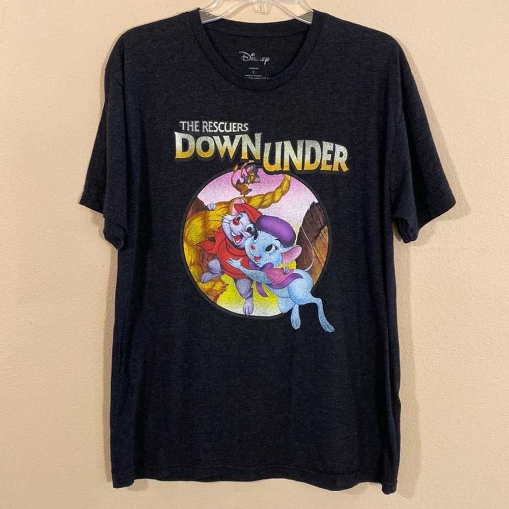 Disney The Rescuers Down Under Gray Soft Short Sl… - image 1