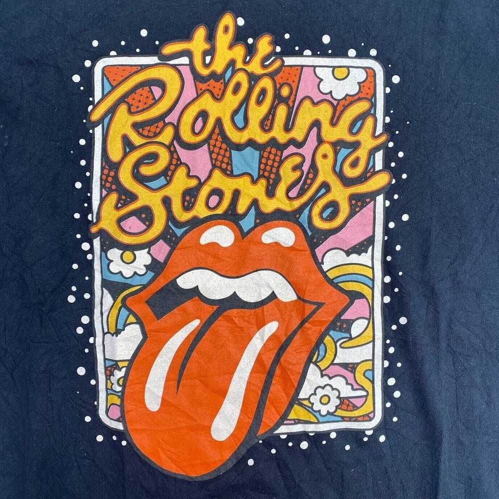 The Rolling Stones Graphic Band Tee Thrifted Vint… - image 2