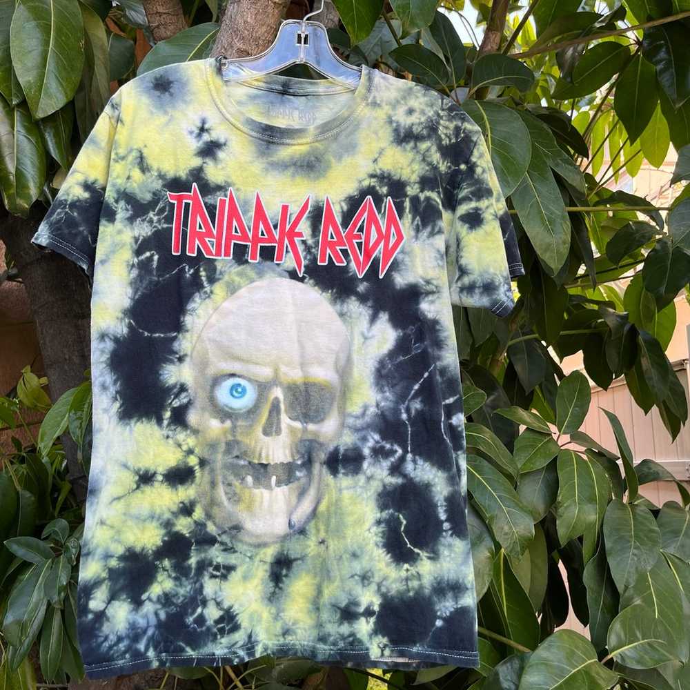 Trippie Redd tie dye T-Shirt with a Skull Lifes A… - image 1