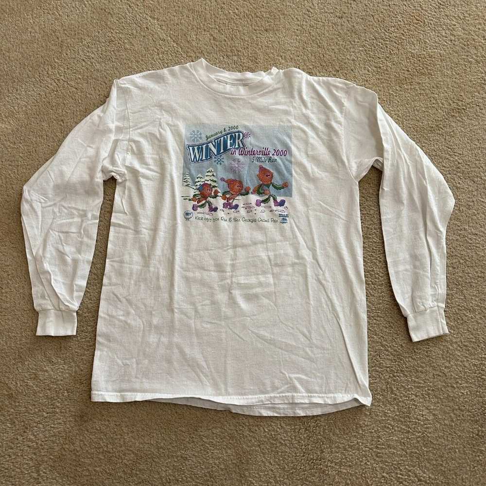 Vintage Tultex Shirt Men's XL White Tee Winter In… - image 1