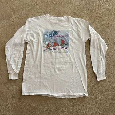 Vintage Tultex Shirt Men's XL White Tee Winter In… - image 1