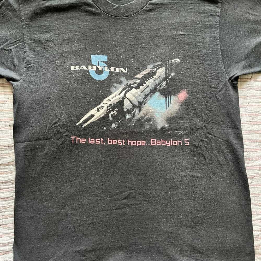 Vintage 90s Babylon 5 shirt size Large - image 1