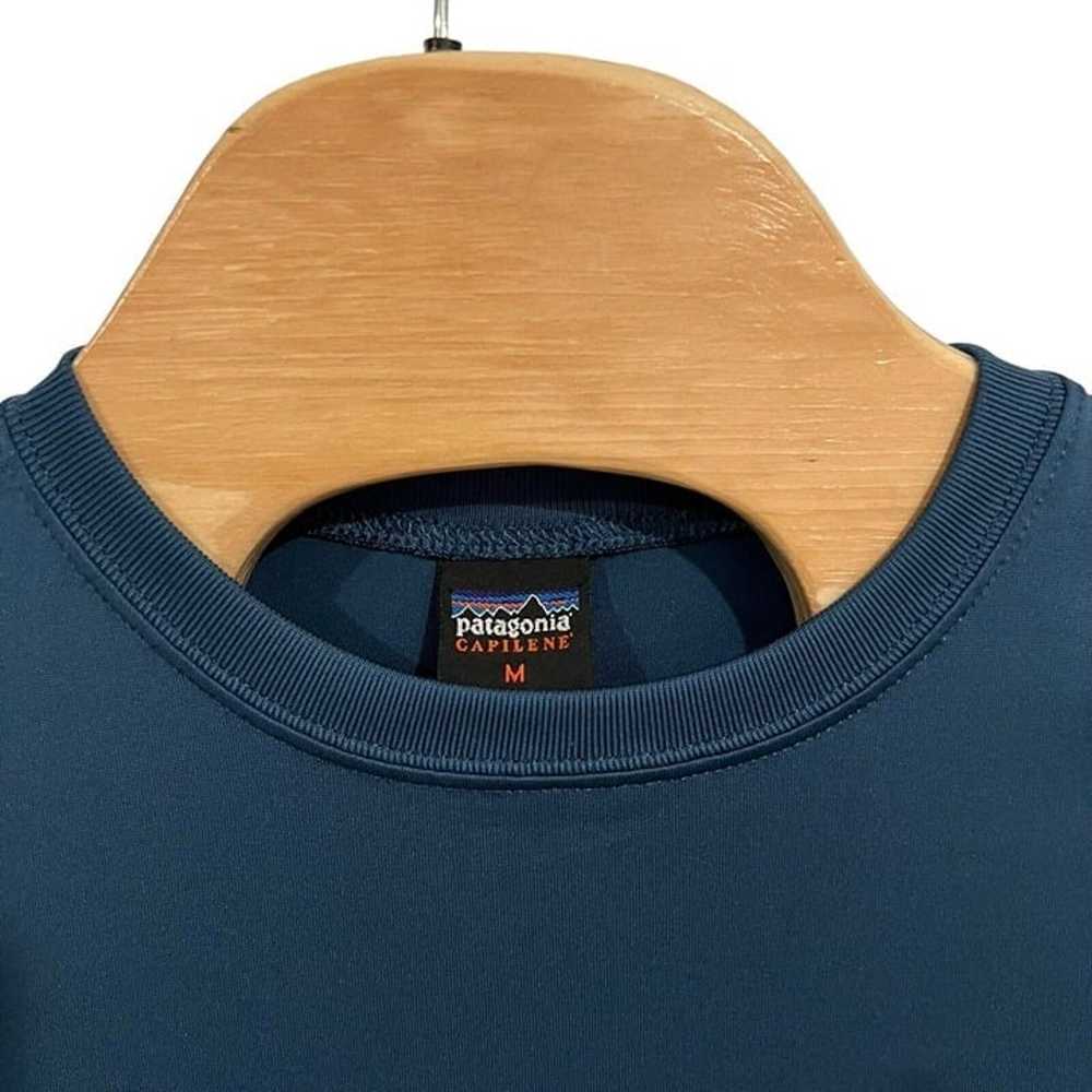 Vintage Patagonia T Shirt Mens Size M Blue Capile… - image 7