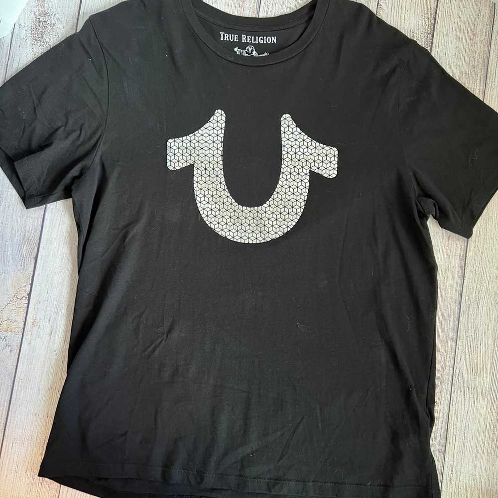 True Religion Black Signature Shirt XL - image 1