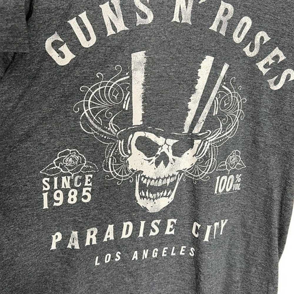 Guns N’ Roses Tee   Gray Paradise City Gray Medium - image 3