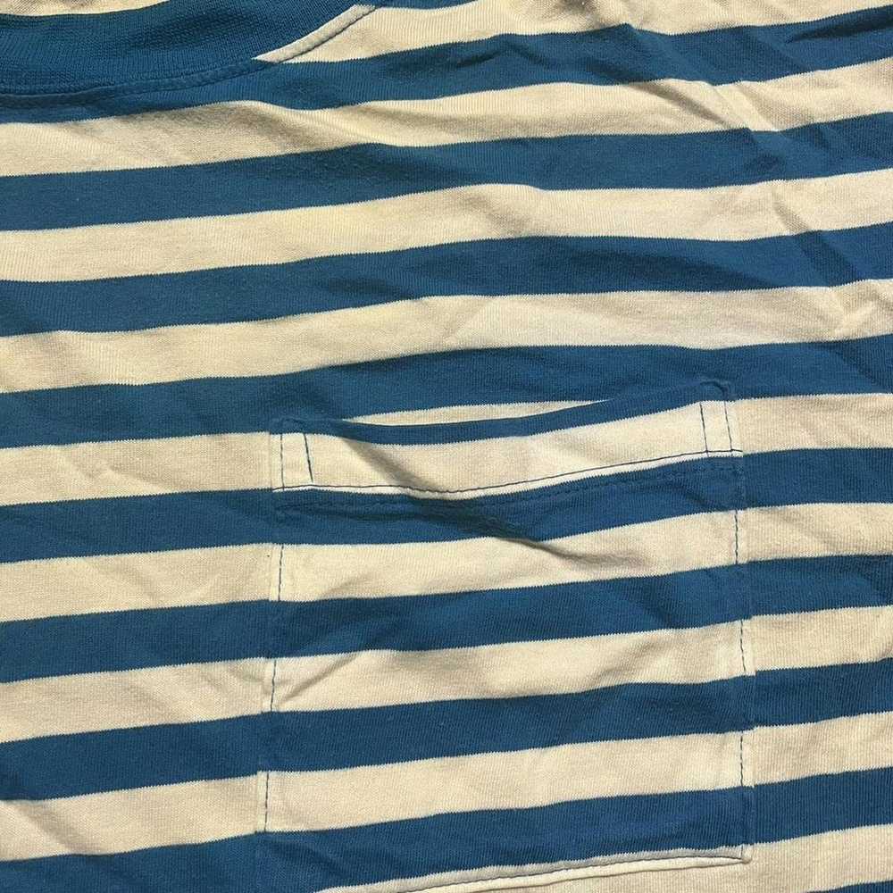 Vintage 90s Y2k St. John's Bay Blue Striped Pocke… - image 2