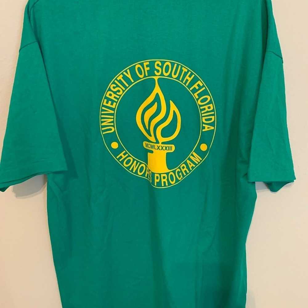 Vintage USF Honors Single Stitch T Shirt XL - image 2