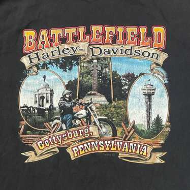 Vintage Harley Davidson Battlefield Gettysburg PA… - image 1