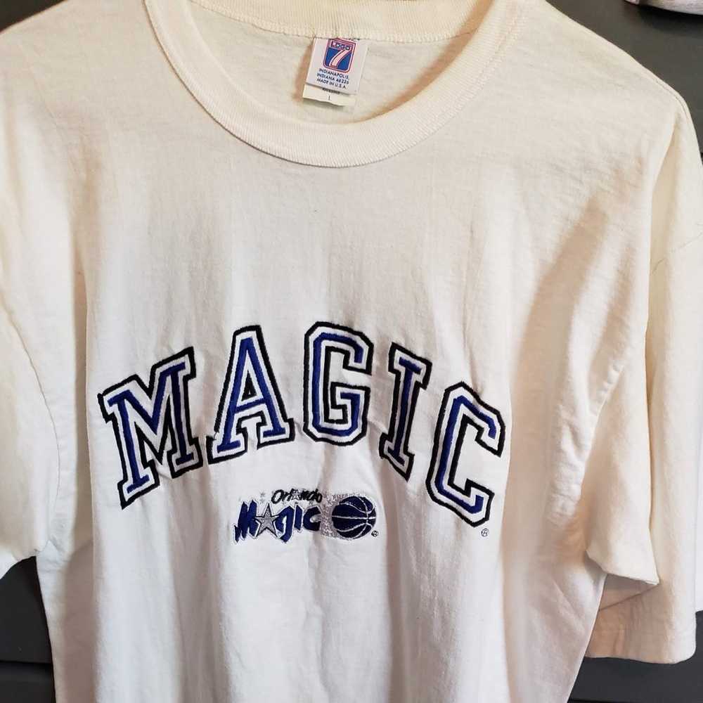 Vintage Orlando Magic Embroidered Basketball Shir… - image 1